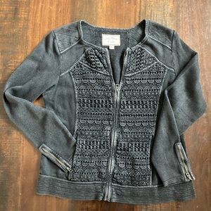 Lucky Brand lace mix jacket